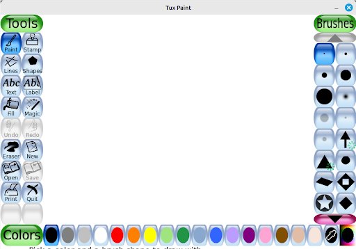 Opening Tux-Paint For The First Time