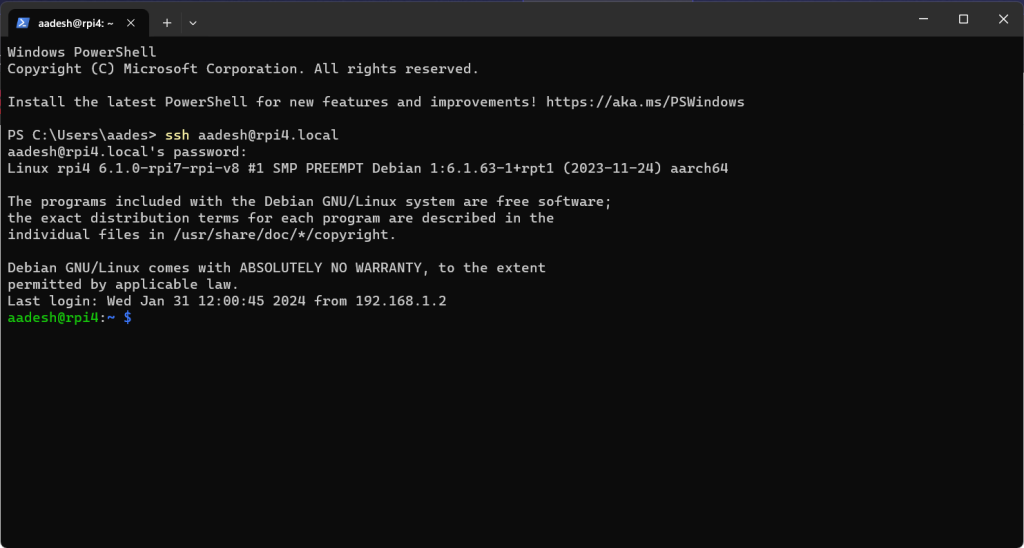 SSH Into Your Raspberry Pi