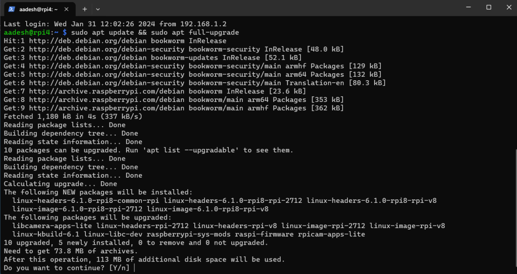 Update Your Raspberry Pi