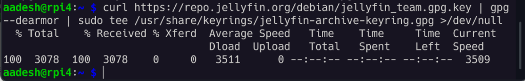 Import The GPG Keys Of Jellyfin