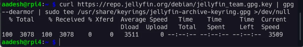 Import The GPG Keys Of Jellyfin