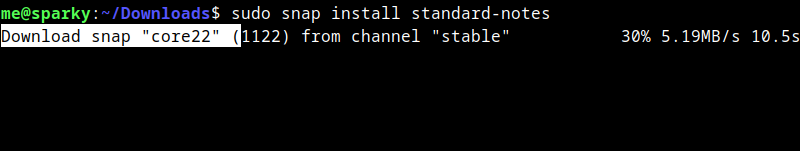 Installing Standard Notes Using Snapd