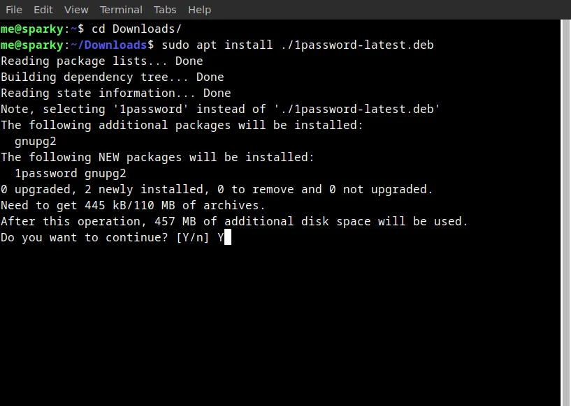 Runing Commands To Install .deb File