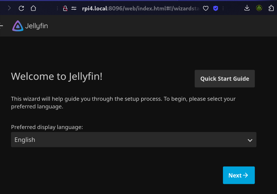 The Jellyfin Homepage
