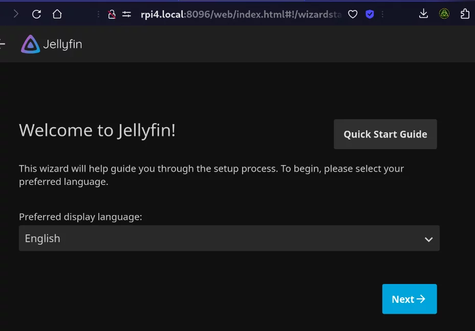 The Jellyfin Homepage