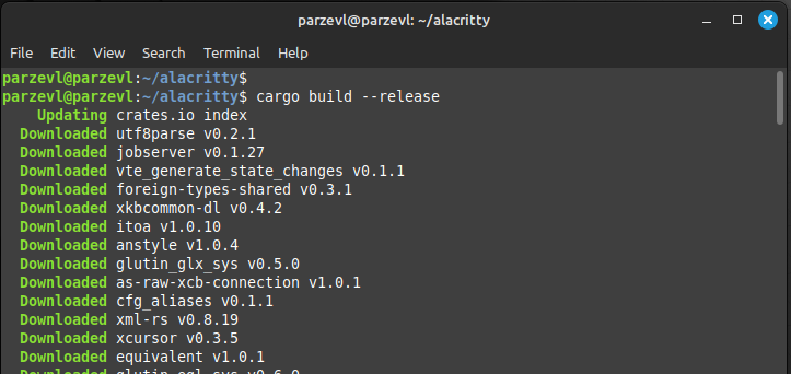 Building Alacritty With Cargo