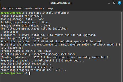 Install ShellCheck Using Package Manager For Ubuntu