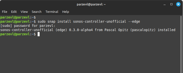 Installing Unofficial Sonos Controller Using Snaps