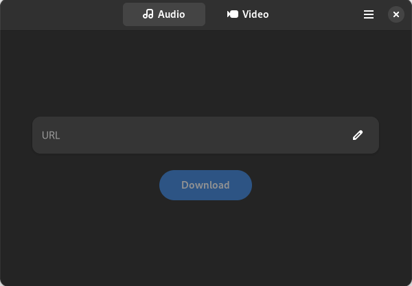Interface Of Video Downloader