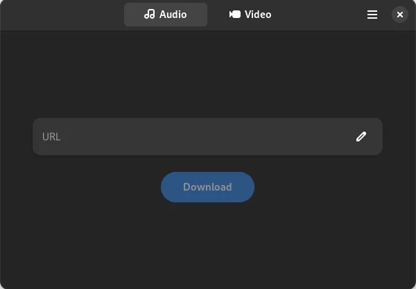 Interface Of Video Downloader