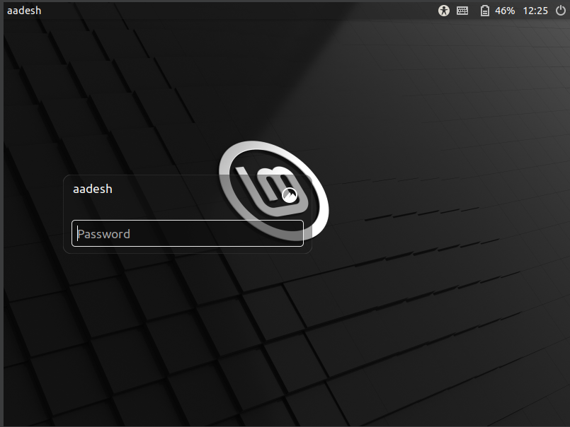 LightDM Interface On Linux Mint