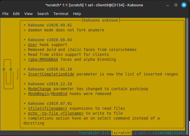 Running Kakoune On Linux