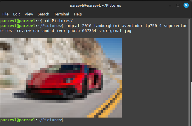 Viewing An Image Using Imgcat