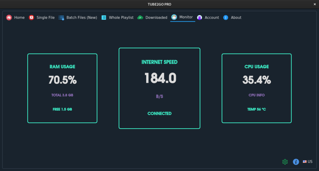 Monitor Tab