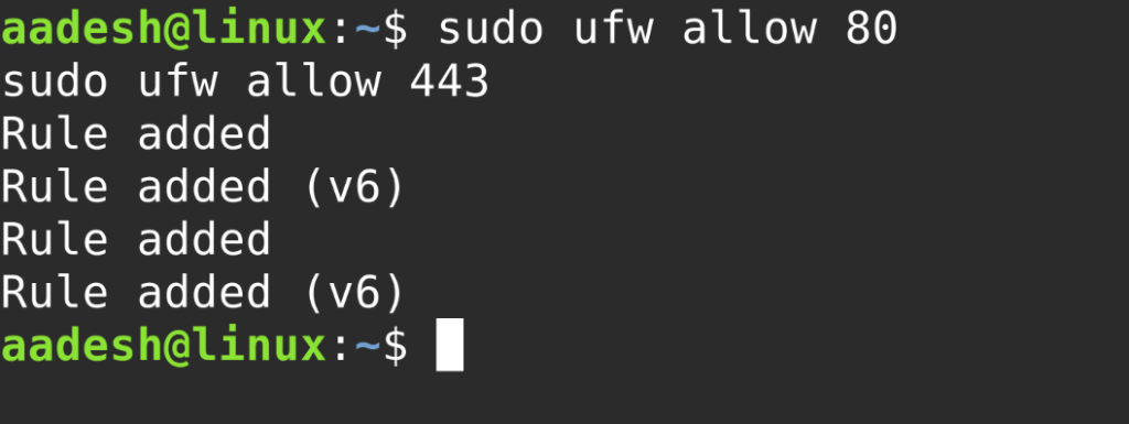 Allowing Custom Ports On The Firewall