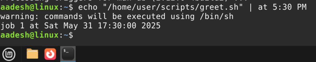 Automating Task Using The At Command