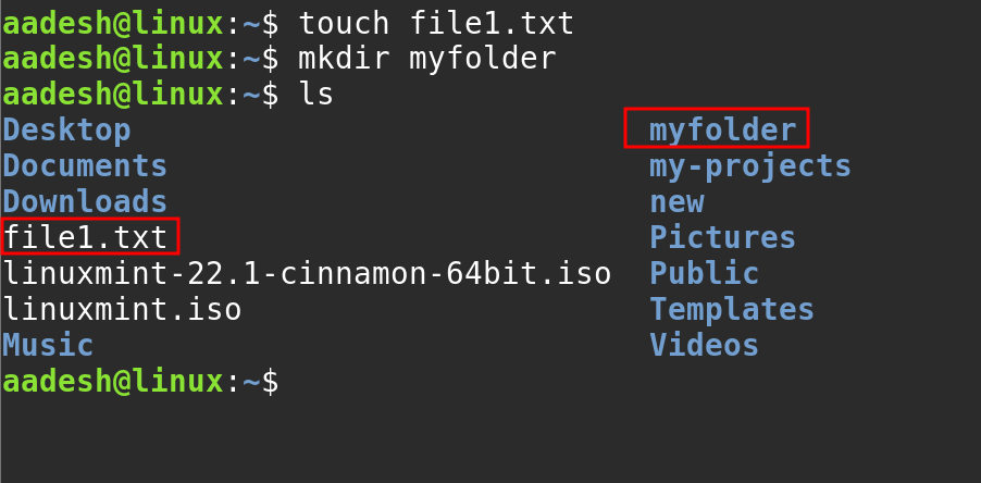 File And Folders Were Created
