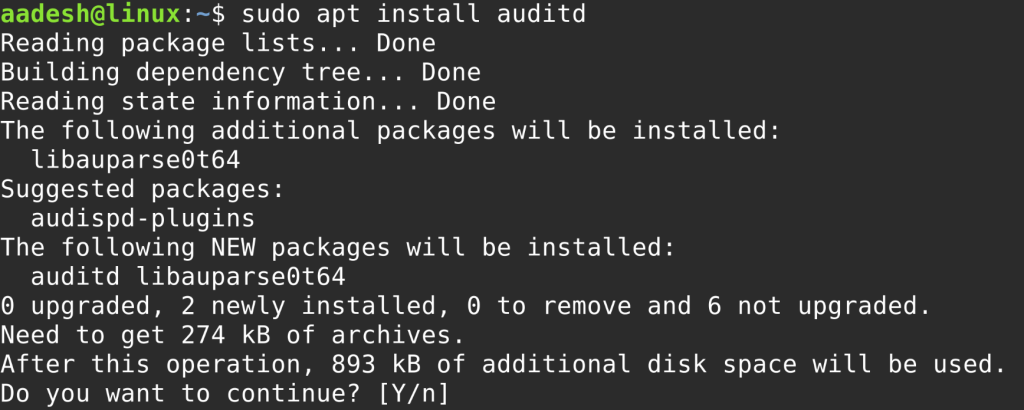 Installing Auditd