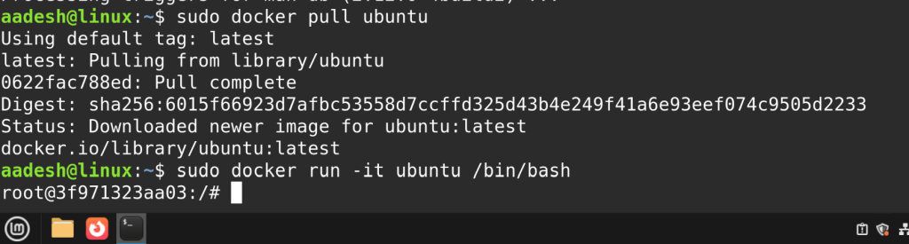 Installing Ubuntu Docker Image
