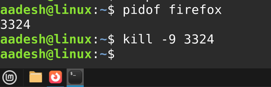 Killing Firefox Process