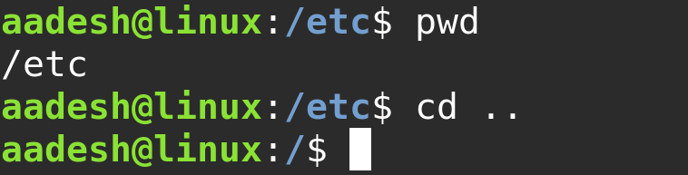 Navigating Using Commands On The Linux Terminal