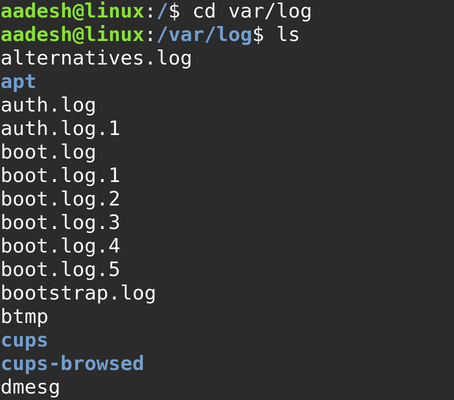 This Directory Contains Log