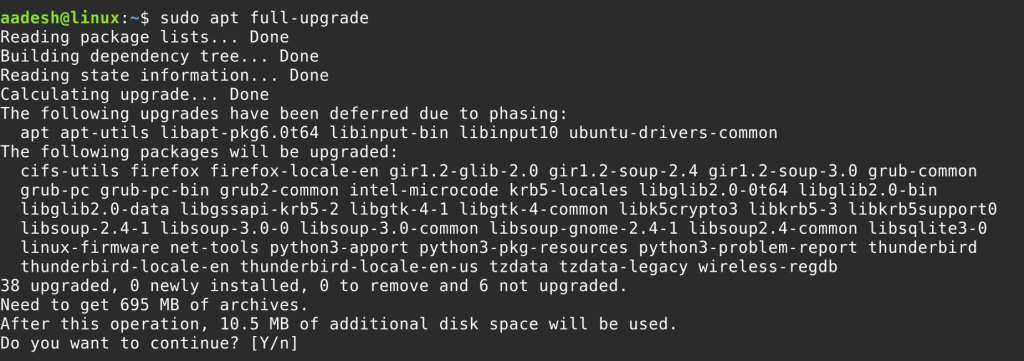 Upgrading Using Linux Mint