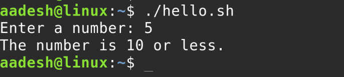 Using Conditionals In Shell Scripts