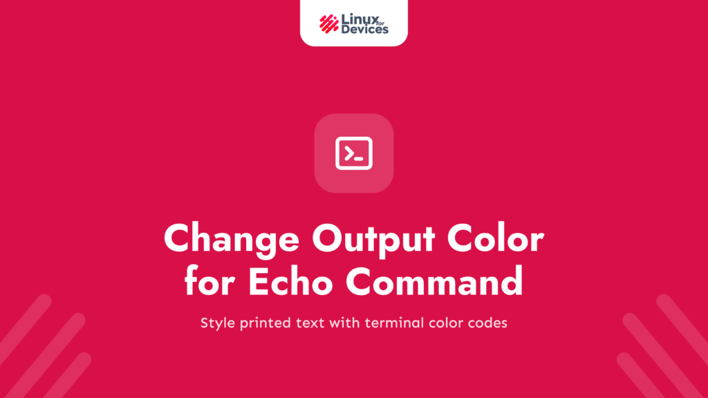 Change Output Color for Echo Command