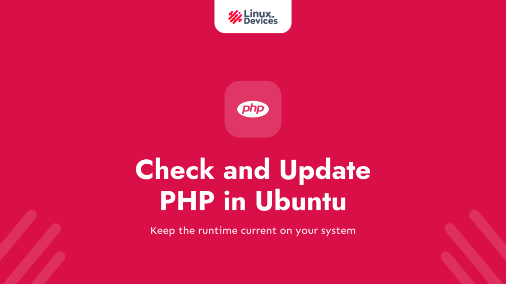 Check and update PHP in Ubuntu: