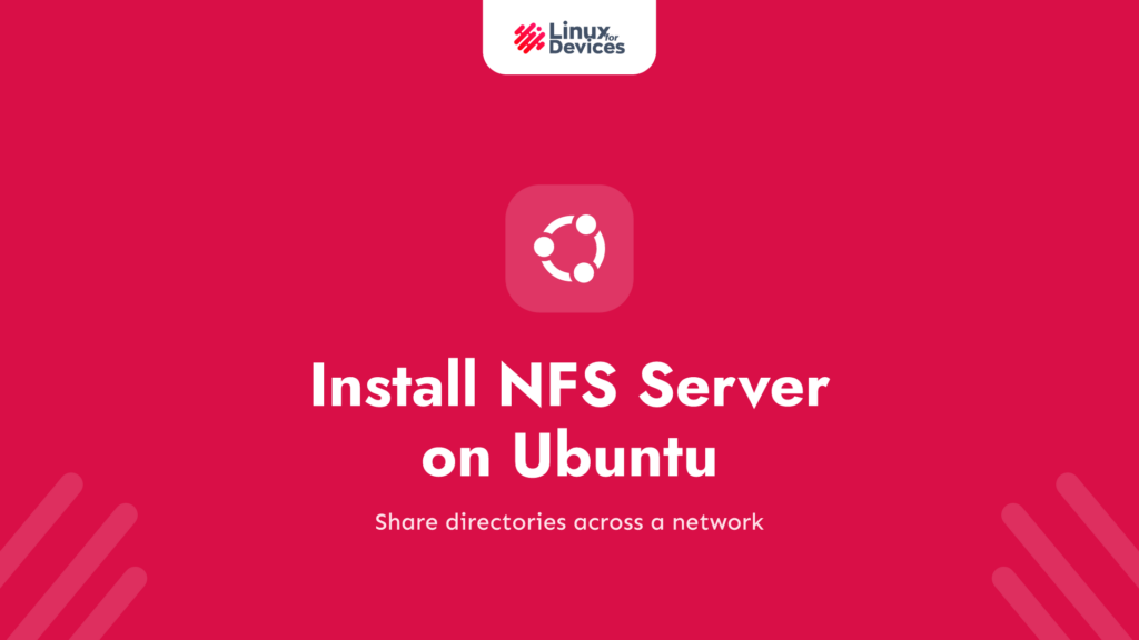 How to install the NFS server on Ubuntu?