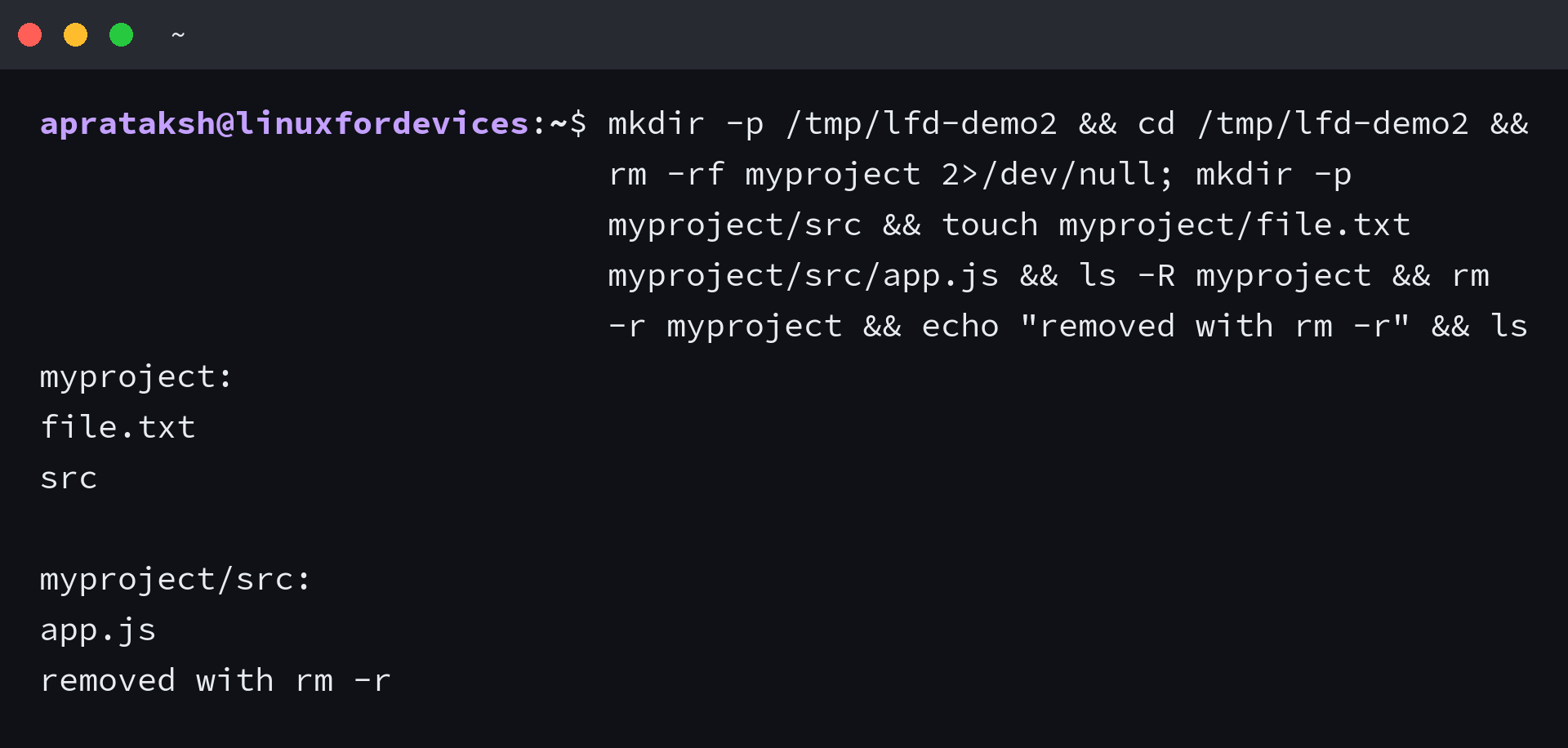 rm -r removing non-empty directory recursively in Linux