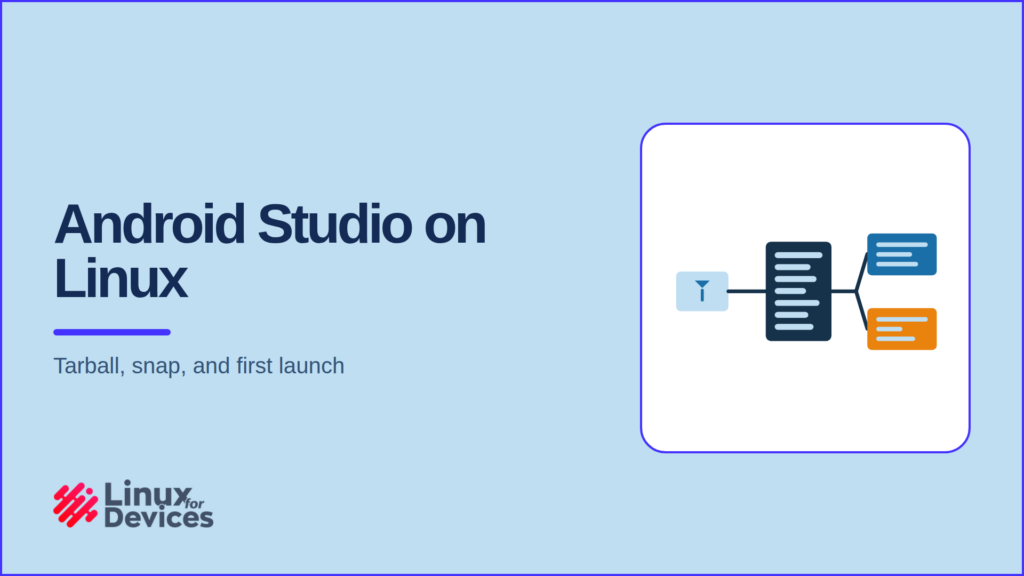 Android Studio on Linux install banner