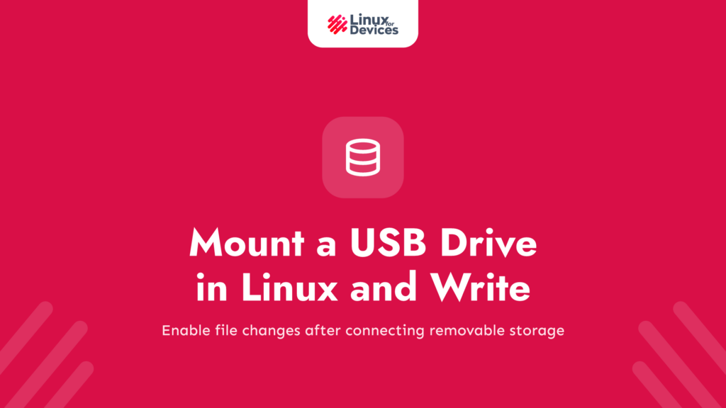 How to Mount a USB Drive in Linux and Get Write Permission on It