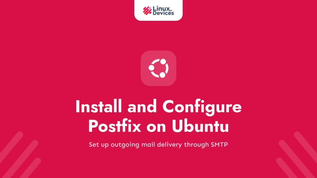 Install and configure SMTP server with Postfix on Ubuntu