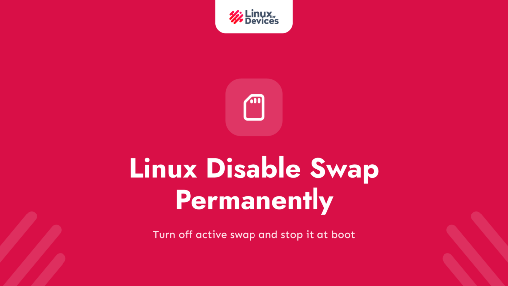 Linux Disable Swap Permanently